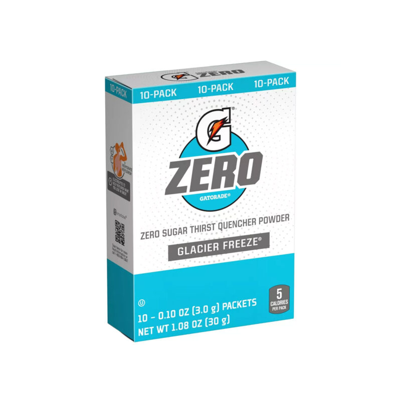 Gatorade Drink Mix Zero Glacier Freeze Powder, 1.08 Oz - Image 6