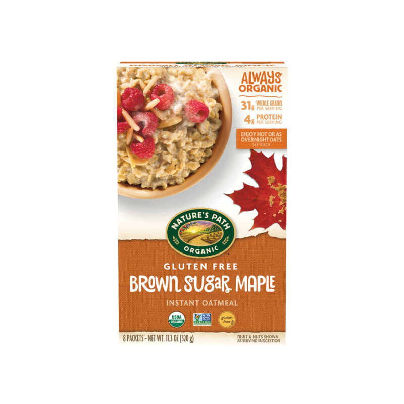 Nature's Path Gluten Free Brown Sugar Maple Instant Oatmeal, 11.3 Oz - Image 4