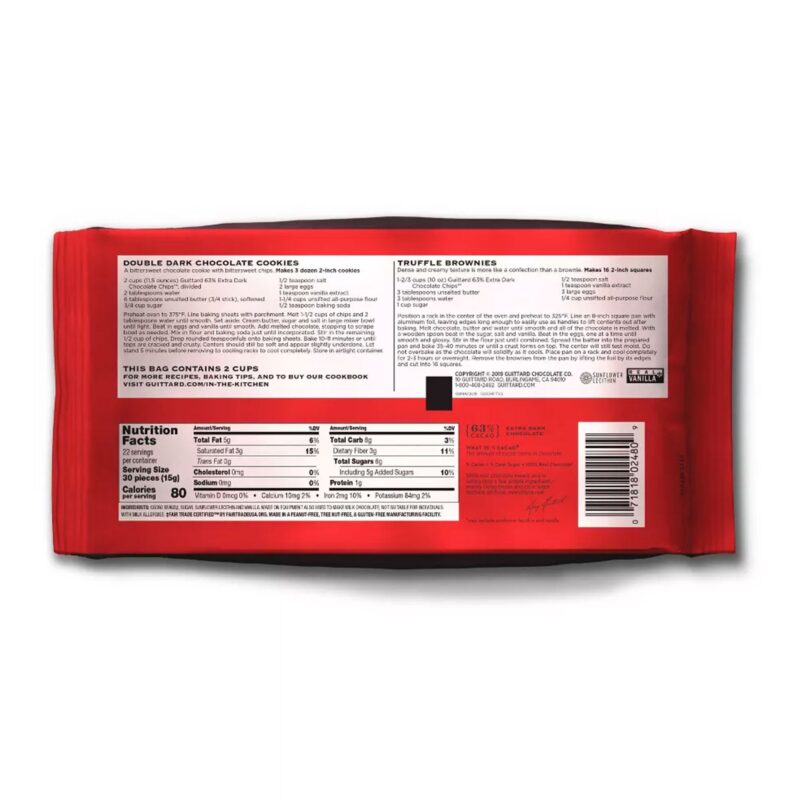 Guittard Extra Dark Chocolate Baking Chips, 11.5 Oz - Image 4