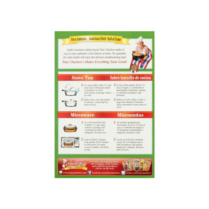 Tony Chachere's Flavored Butter and Herb Rice Mix, 7 Oz - Image 3