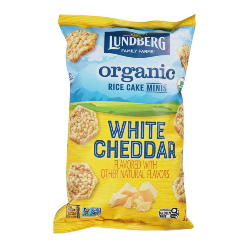 Lundberg, Organic Rice Cake Minis, White Cheddar, 5 oz (142 g) - Image 5