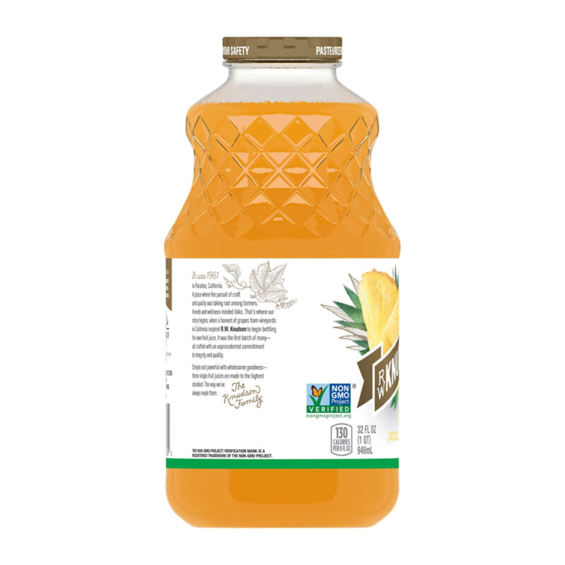 R.W. Knudsen Family Organic Just Pineapple Juice, 32 Fl Oz - Image 3