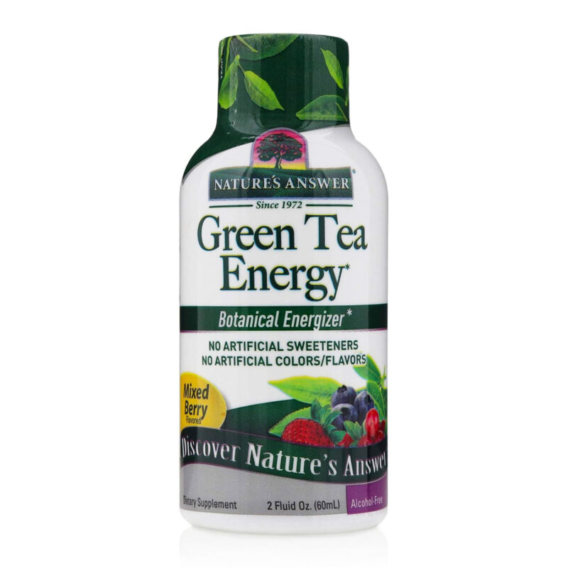 Natures Answer Green Tea Energy With Yerba Mate Mixed Berry - 2 Oz - Image 4