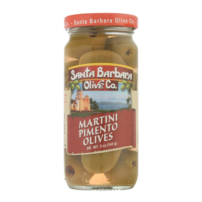 Santa Barbara Olive Co. Pimento Martini Olives, 5 Oz
