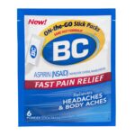 Bc Aspirin Fast Pain Relief Stick Packs - 6 Ct