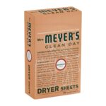 Mrs Meyers Dryer Sheets, Geranium Scent, 80 sheets