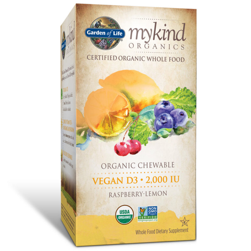 Garden of Life Vegan D3, Raspberry Lemon, Vegan Chewable Tablets, 30 tablets - Image 4