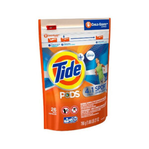 Tide Pods Plus Febreze Odor Defense Laundry Detergent Pacs, Active Fresh - 26 Ct