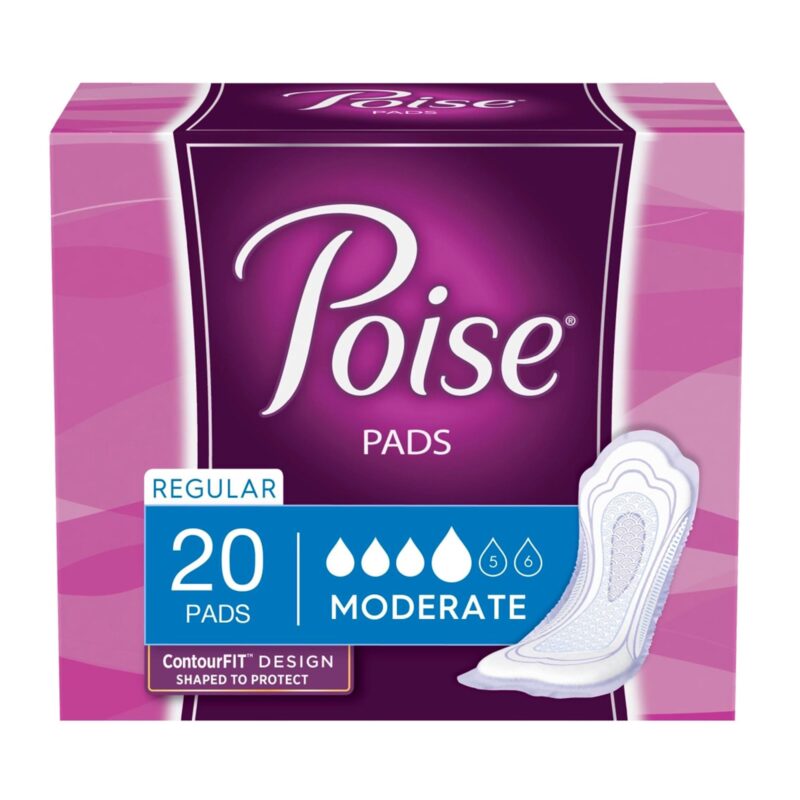 Poise Pads, Moderate, Regular Length, 20 pads - Image 5