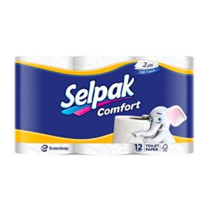 Selpak Comfort Toilet Paper 12 Rolls Long Roll