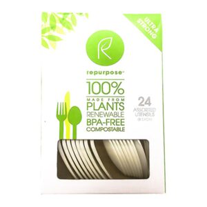 Repurpose Utensils, Assorted, Ultra Strong, 24 utensils