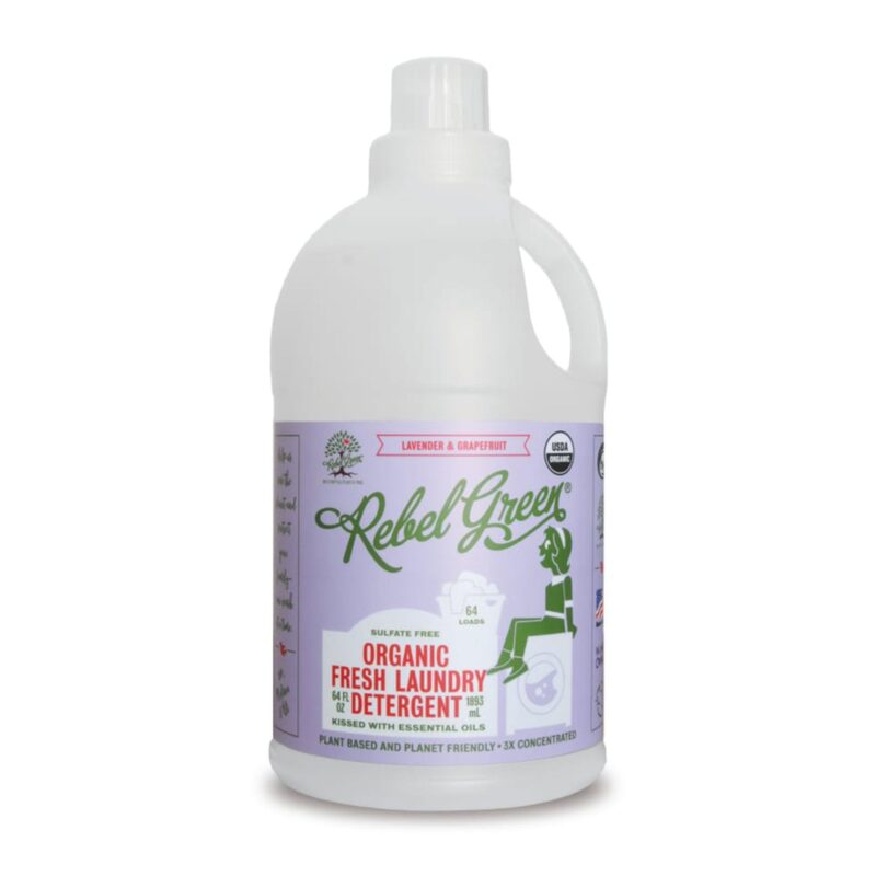 Rebel Green Laundry Detergent, Fresh, Lavender & Grapefruit, 64 fl oz (1893 ml) - Image 3