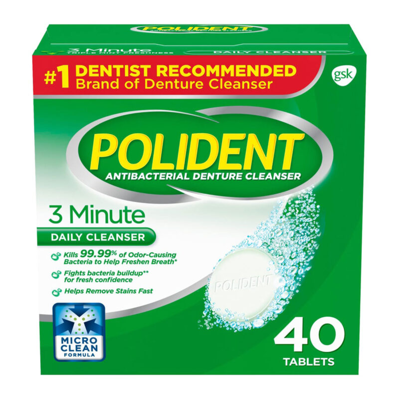 Polident 3-minute Denture Cleanser Tablets, 40-Count - Image 6