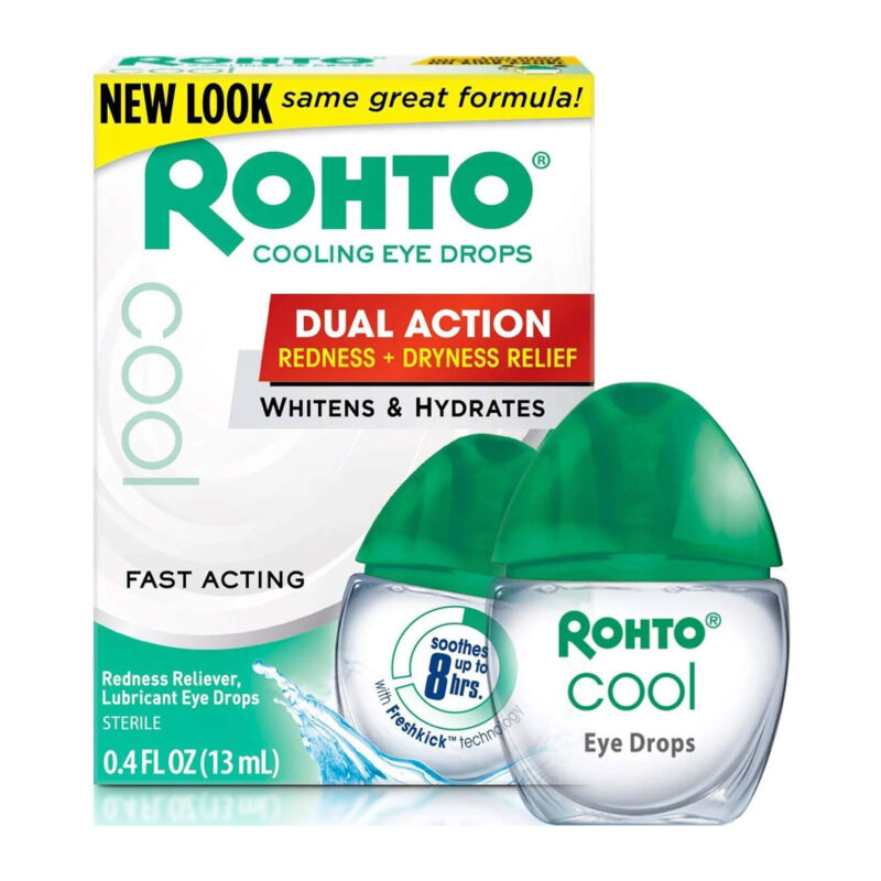 Rohto Eye Drops, Cooling, Redness Relief, 0.4 fl oz (13 ml) - Image 3
