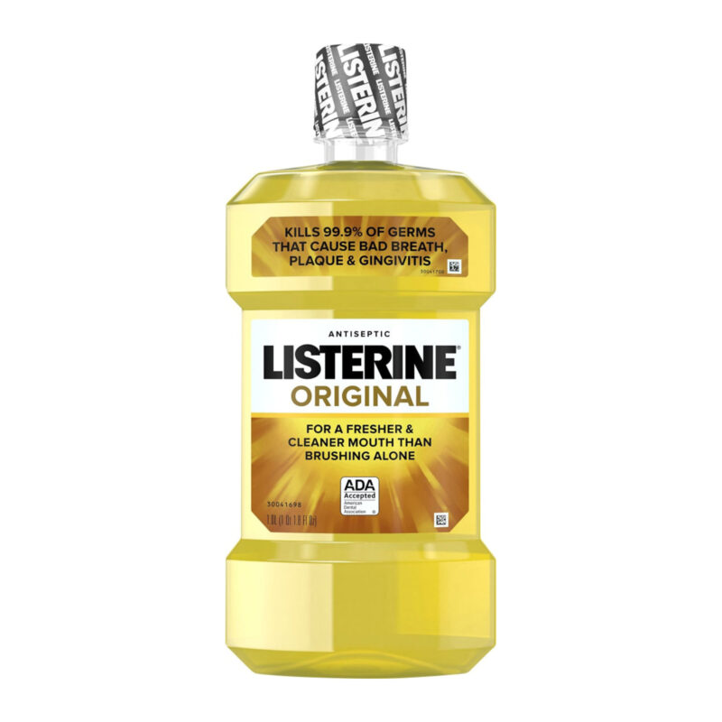 Listerine Mouthwash, Antiseptic, Original, 1.0 l (1 qt 1.8 fl oz) - Image 6