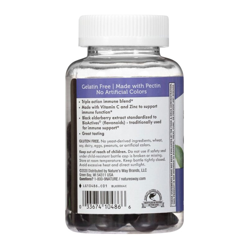 Nature's Way Elderberry, Gummies, 60 gummies - Image 2
