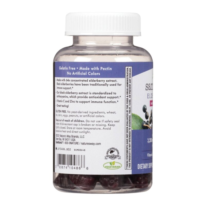 Nature's Way Elderberry, Gummies, 60 gummies - Image 3