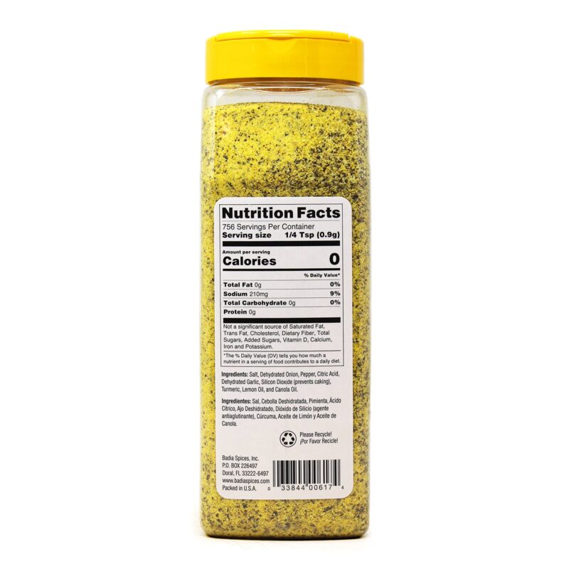 Badia Lemon Pepper, 24 Oz - Image 2