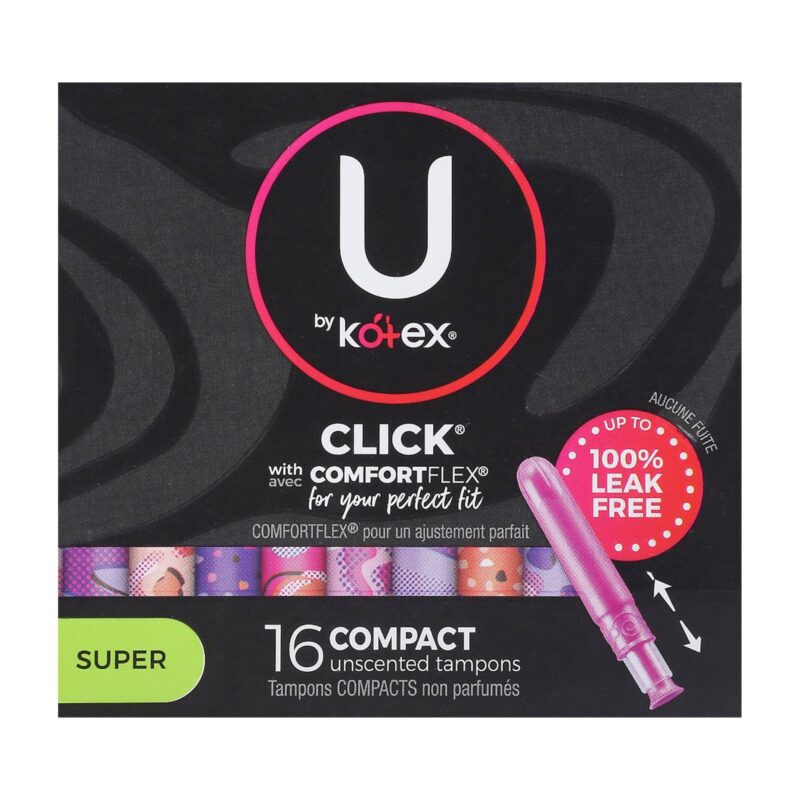 U BY KOTEX Tampons, Unscented, Super, Compact, 16 tampons - Image 6