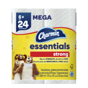 Charmin Essentials Strong Toilet Paper 6 Mega Roll