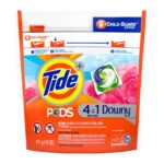 Tide + Detergent, April Fresh, 4 in 1 with Downy, Pacs, 15 pacs [411 g (14 oz)]