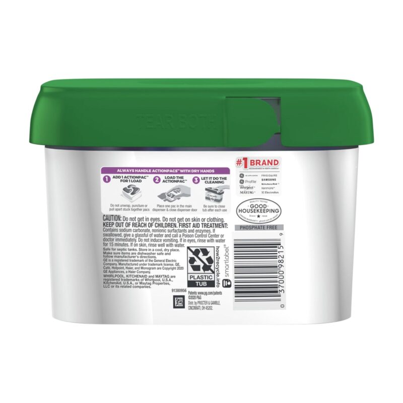 Cascade Dishwasher Detergent, Lemon Scent, 36 pacs [568 g (20.0 oz) 1.25 lb] - Image 2
