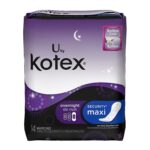 U By Kotex Pads, Maxi, Overnight, 14 pads