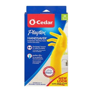 O-Cedar Gloves, Handsaver, Medium, 1 pair