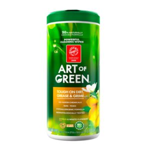 Art Of Green Citrus White Flowers Cleaning Wipes - 35 Ct