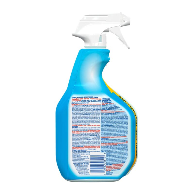 Clorox Bathroom Bleach, Foamer, Original, Economy Size, 30 fl oz (1.87 pt) 887 ml - Image 4