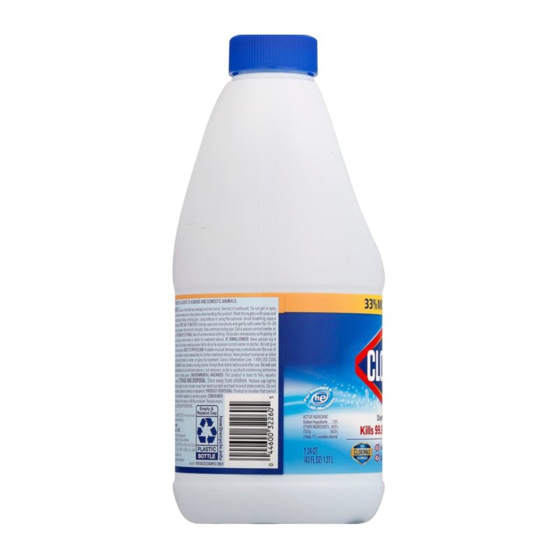 Clorox Bleach, Disinfecting, 1.34 qt (43 fl oz) 1.27 l - Image 2