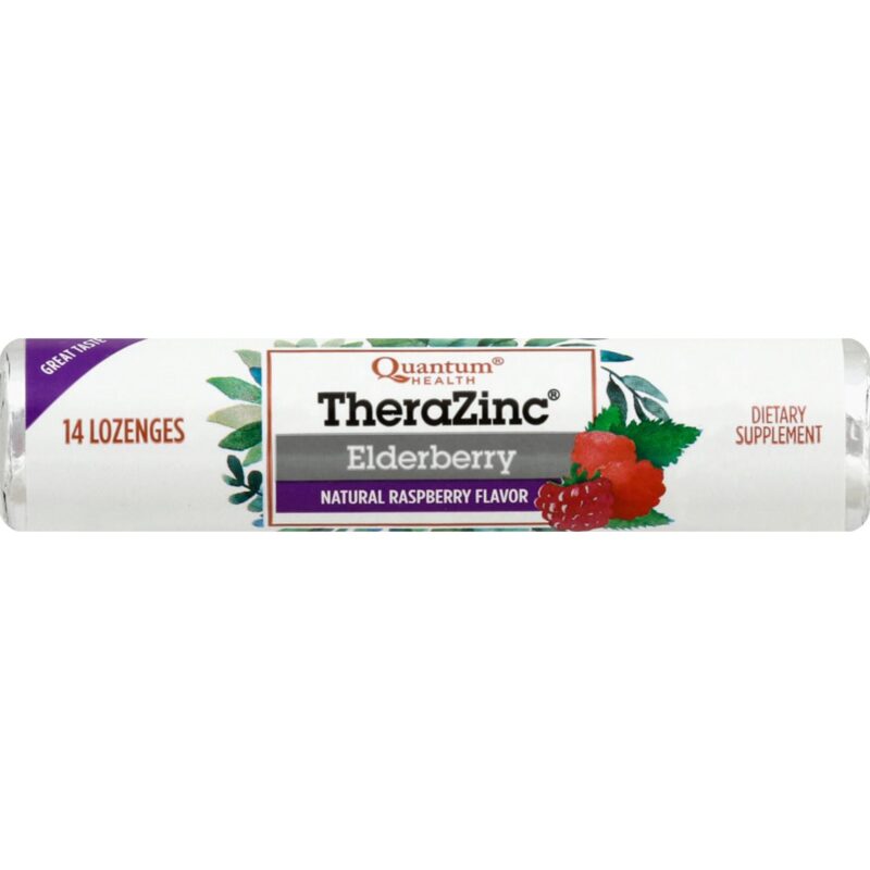 Quantum Health Lozenges, Elderberry, Raspberry Flavor, 14 lozenges - Image 2