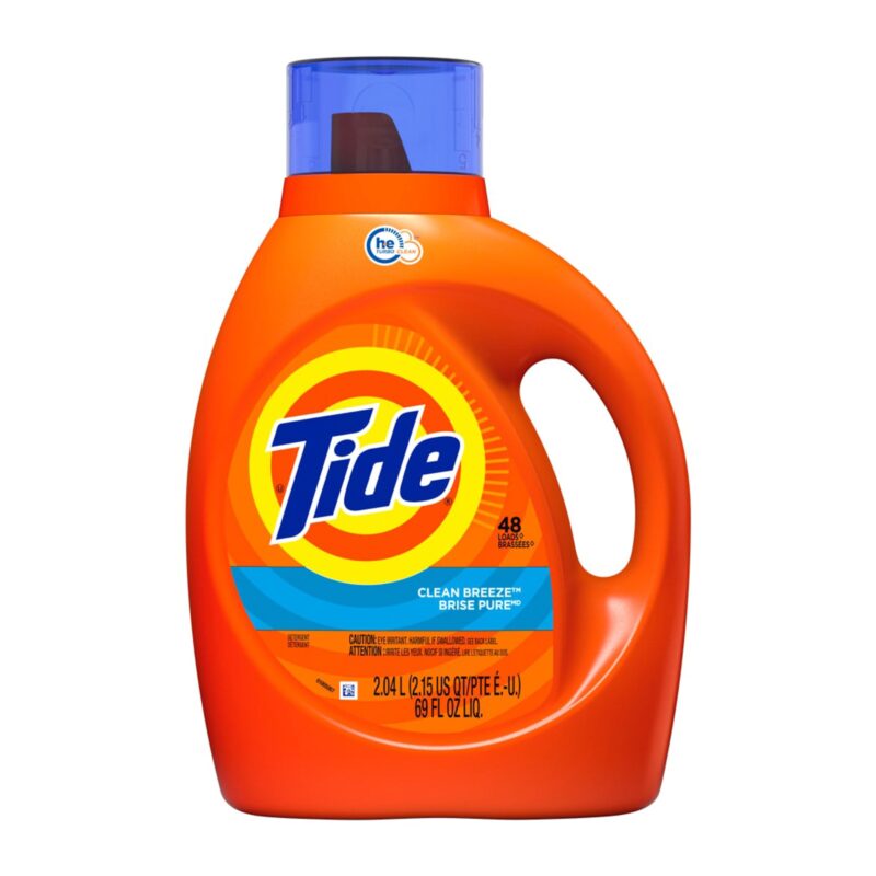 Tide Detergent, HE Turbo Clean, Clean Breeze, 2.04 l (2.15 qt) 69 fl oz - Image 6