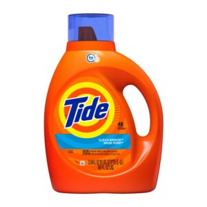 Tide Detergent, HE Turbo Clean, Clean Breeze, 2.04 l (2.15 qt) 69 fl oz