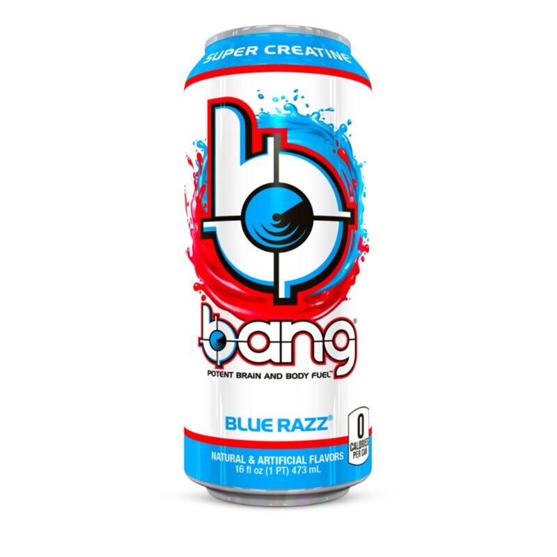 Bang Blue Razz Energy Drink with Super Creatine, 16 Oz - Image 3