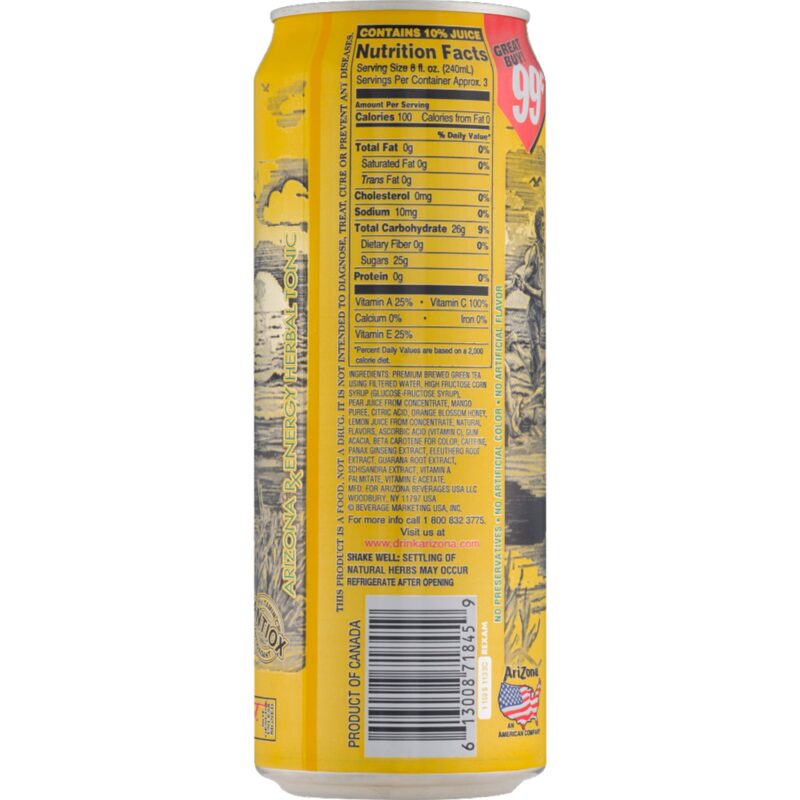Arizona Tea Energy Herbal Tonic, 23 Oz - Image 2