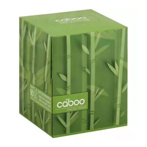 Caboo Facial Tissue, Two-Ply, 90 tissues