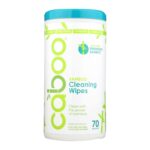 Caboo Cleaning Wipes, Wet, Bamboo, Natural Lemon, 70 wipes
