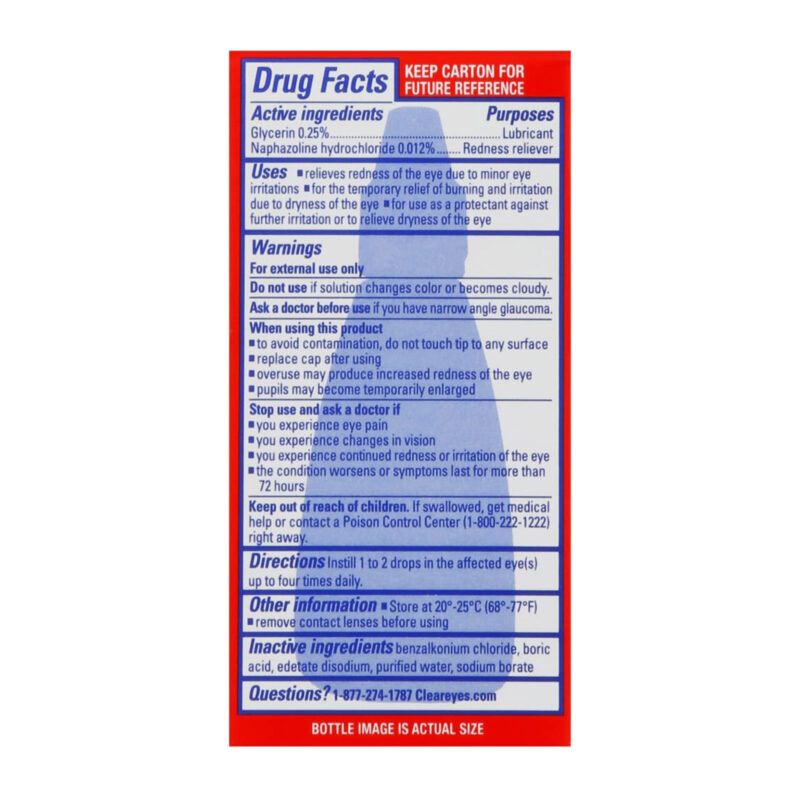 Clear Eyes Redness Relief, 0.5 fl oz (15 ml) - Image 2