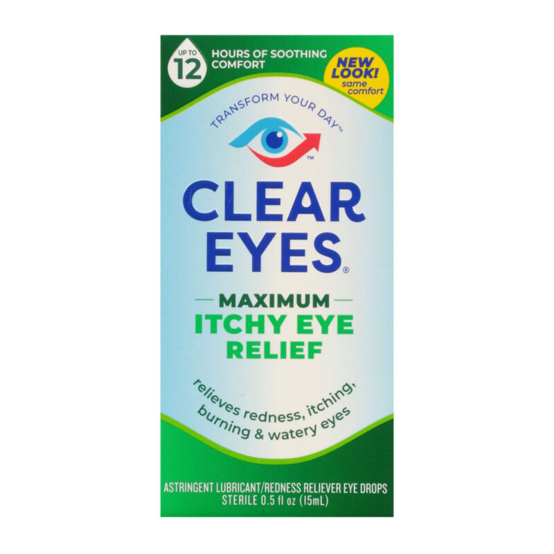 Clear Eyes Itchy Eye Relief, Maximum, 0.5 fl oz (15 ml) - Image 6