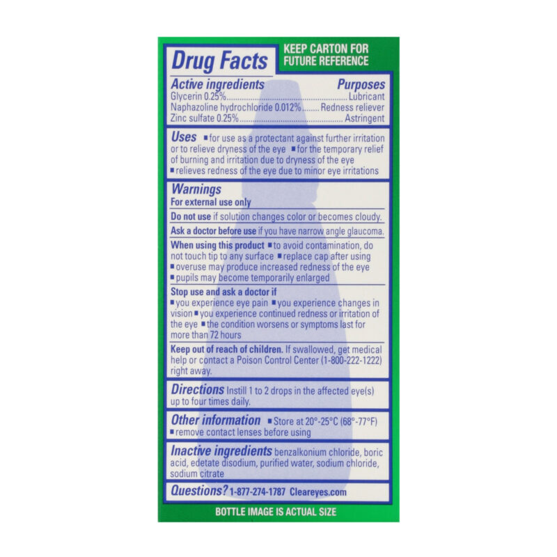 Clear Eyes Itchy Eye Relief, Maximum, 0.5 fl oz (15 ml) - Image 2