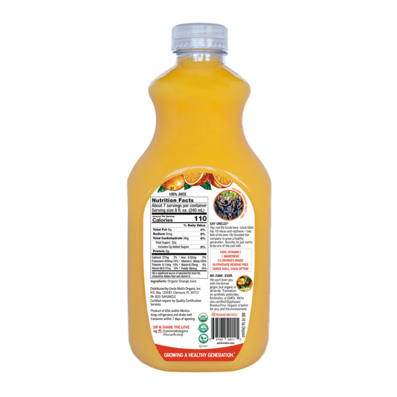 Uncle Matt's Organic Orange Juice - Image 2