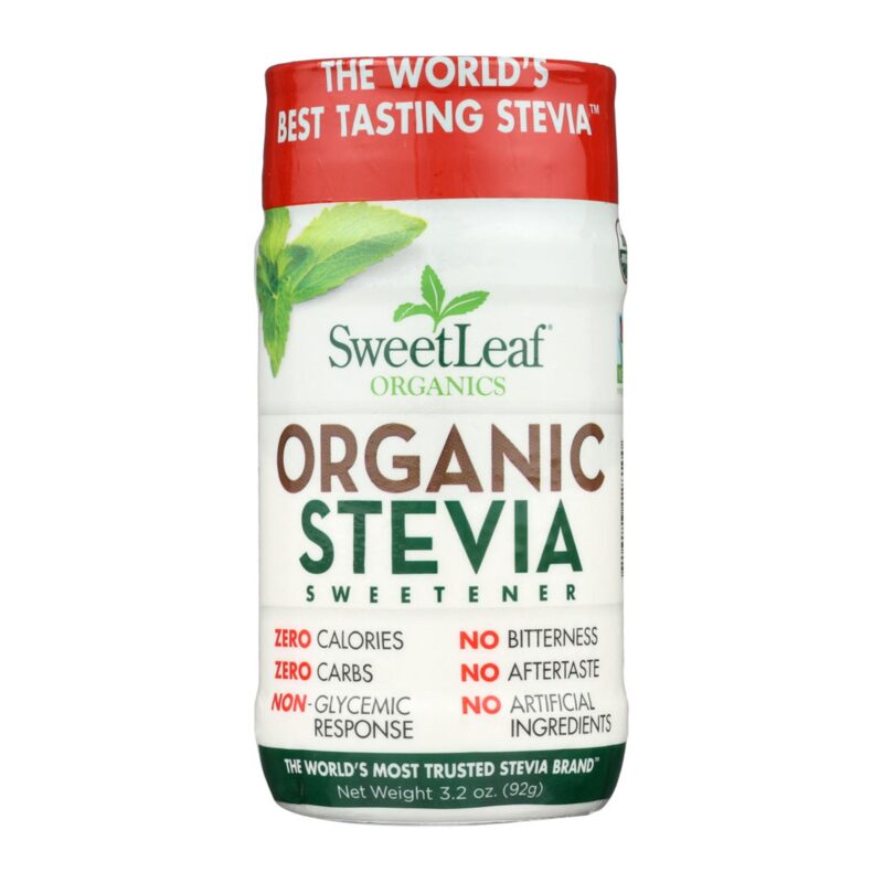 Sweetleaf Sweetener, Stevia, Organic, 3.2 oz (92 g) - Image 3