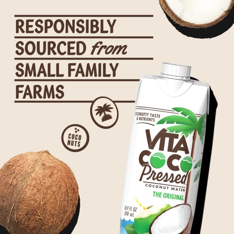 Vita Coco Coconut Water with Pressed Coconut, 16.9 Fl Oz - Image 6