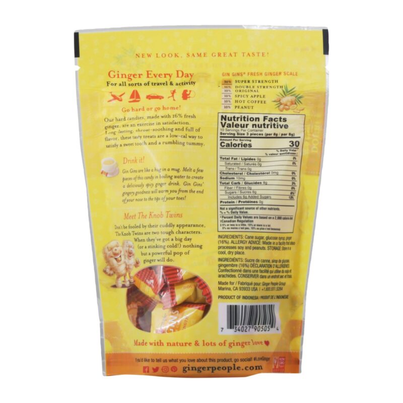 Ginger People Gin Gins Hard Ginger Candy, Double Strength, 3 oz (84 g) - Image 2