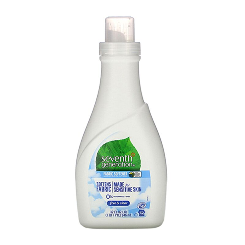 Seventh Generation Fabric Softener, Free & Clear, 32 fl oz liq (1 qt) 946 ml - Image 4