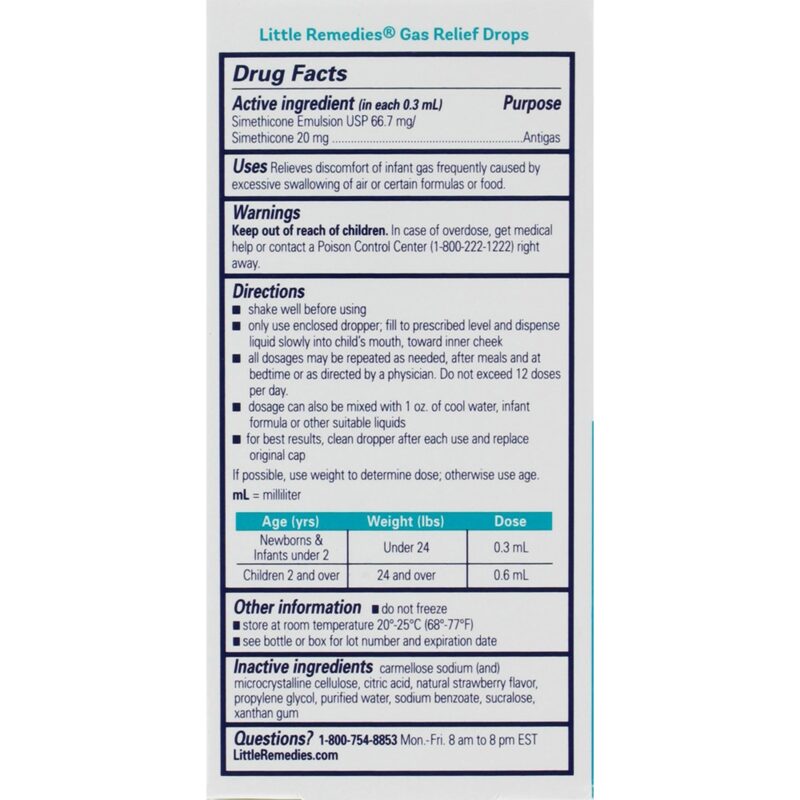 Little Remedies Gas Relief Drops, 1 fl oz (30 ml) - Image 3