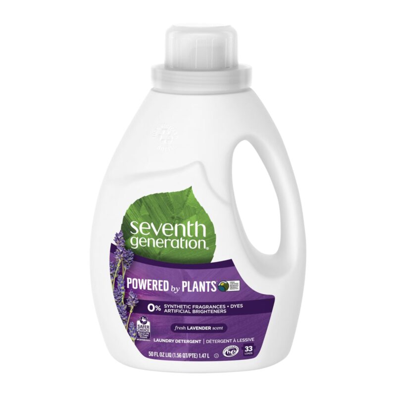 Seventh Generation Laundry Detergent, Fresh Lavender Scent, 50 fl oz (1.56 qt/pte) 1.47 l - Image 5