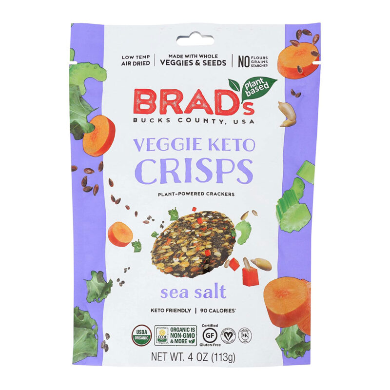 Brad's Raw Organic Sea Salt Veggie Keto Crisp, 4 Oz - Image 6