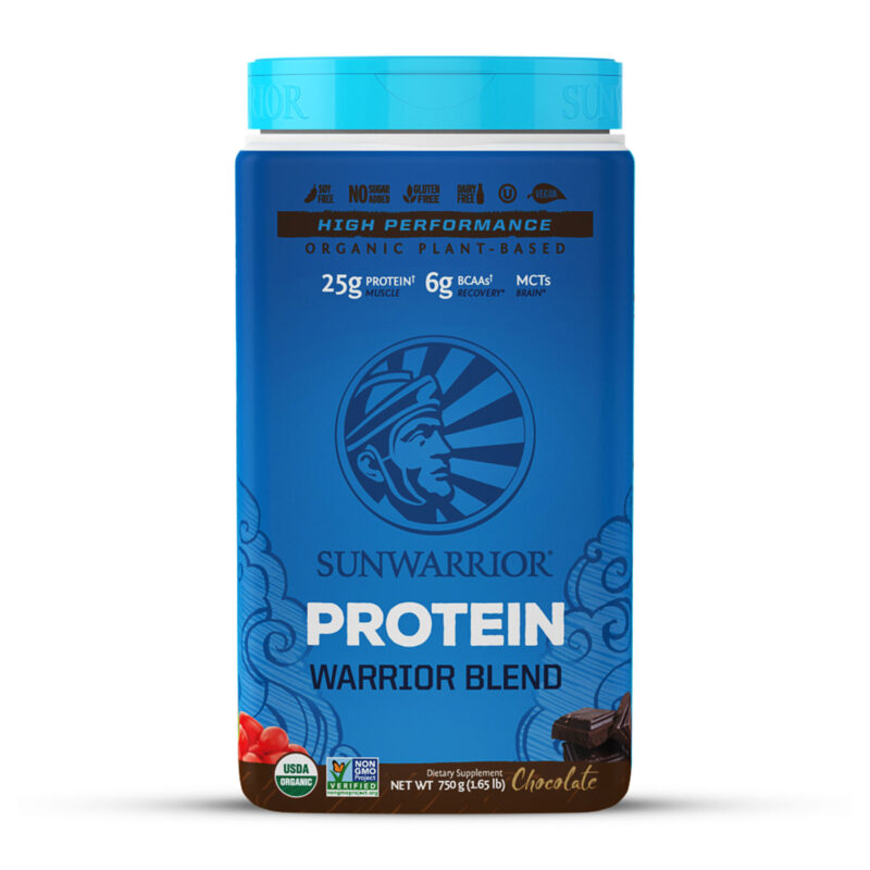 Sunwarrior Protein Warrior Blend, Chocolate, 750 g (1.65 lb) - Image 3